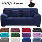 Solid Color Elastic Sofa Cover Corner Sofa Slipcover Chair L Shape Need 2 Pieces