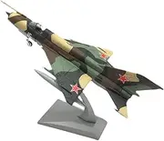 Replica Pre-Build Aircraf Scale Aircraft Models 1:72 For Soviet Classic Alloy Fighter Aircraft Mig-21 Aviation Military Aircraft Model Gift Display Collectible Or Desktop Decoration Collection Gift Di