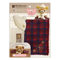 在飛比找momo購物網優惠-【San-X】拉拉熊 懶懶熊 玩偶專用圍巾毛毯組 玩偶配件(