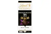 2 x Lindt Excellence Dark Chocolate 70% Smooth Blend Cocoa Block 100g