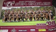 LARGE Brand New 2008 Manly Warringah Sea Eagles Nrl Team Poster