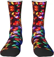 [EdWal] Soft Romantic Red Heart print Moisture Wicking Socks Sports Socks for Men and Women Warm thermal Boot Hiking Socks