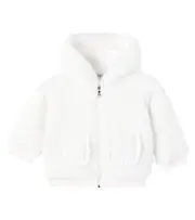 [Moncler Enfant] Moncler Enfant Baby hooded teddy cardigan M 18-24 white