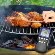 Probe Kitchen Food Barbecue Digital Alarm Multi Function Thermometer No Battery