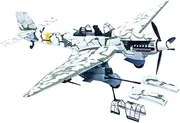 1:72 Scale WWII German Stuka JU-87G2 Dive Bomber Model Alloy Die-Cast Fight Airplane Model for Collectors & Enthusiasts
