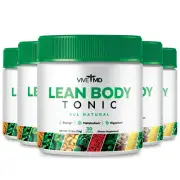 (5 Pack) Lean Body Tonic, Lean Body Tonic Keto Powder for Weight Loss (13.75Oz)