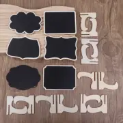 10pcsMessage Board Mini Easel Stand Wooden Writing Board Black Memo Props