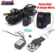 2 Lead Wiring + Wireless Remote Control Switch ON/OFF Strobe For Car Offroad UTV