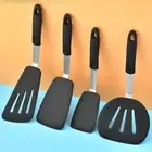 Flipper Heat Resistant Silicone Turner Set Cookware Spatulas Cooking Utensil