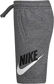 [Nike] Kids Boy's French Terry Shorts (Toddler/Little Kids) Carbon Heather 7 Little Kids
