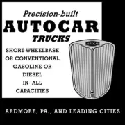 1940 Style Autocar Precision Built Trucks NEW Metal Sign 40" Square USA STEEL