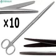 10 Pcs Surgical Veterinary Metzenbaum Straight Scissor 9" Blunt/Blunt Instrument