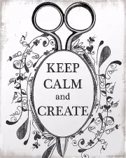 Keep calm and create Quote /Canvas wall home Decor quality choose your size