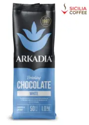 1kg Arkadia White Drinking Hot Chocolate Powder Sicilia Coffee Cafe Use