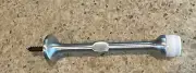 Door Stop Brass Satin Chrome Plated Finish Soft Rubber Tip Finish 1 Each
