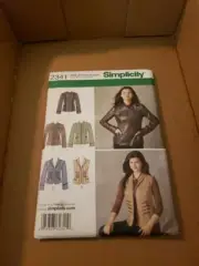 Pattern Jackets and Vest With Variations Size 16-24 Simplicity 2341