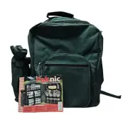 Picnic Backpack W/Utensils by Picnic Time Green Wine Tote Set For Two Heavy Duty