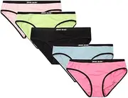 Womens Bikini Brief Panties 5 Mix Colour Pack - Frank and Beans Underwear
