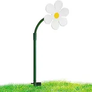 720° Rotating Flower Sprinklers - Crazy Daisy Sprinkler Shaped Garden Sprinkler, Dancing Moving Daisy Water Sprinkler, Auto Garden Watering System for Lawn - White
