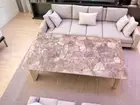 36"x24" Elegant Rose Quartz Stone Dining Table Crystal Healing Gemstone Decors