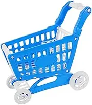 Sosoport Realistic Supermarket Handcart Mini Shopping Cart Toys Plastic Grocery Cart for Boys and Girls