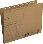 Elba 80437 File Folder Plain Brown Card (Pack of 100)