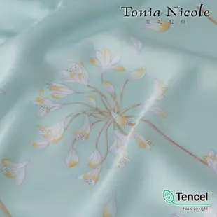 【Tonia Nicole 東妮寢飾】環保印染100%萊賽爾天絲被套床包組-戀戀愛情花(雙人)