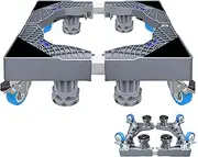 Fravsiu Washing Machine and Dryer Holder, Washing Machine Holder | Non Slip Laundry Basket - Adjustable Fridge Stand, Washing Machine Pedestal, Multifunctional Base for Washing Machine