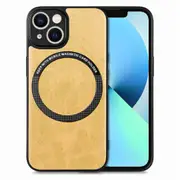 Car Mount Phone Case Compatible for iPhone 13 mini,PU Leather Coated PC+TPU Cover with Metal Sheet