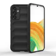 For Samsung Galaxy A34 5G Case, Flannel Cover, Black