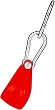 QSTDGVPW Metal Pulley Adjuster with Hooks for Securing Tent Ropes Outdoors, Red Large