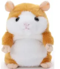 在飛比找Yahoo!奇摩拍賣優惠-14803A 日本進口 限量品 可愛錄音倉鼠娃娃毛絨毛玩偶錄