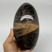 3 lbs, 6.2"x3.5"x2.8", Black Moonstone Freeform Polished Crystal, B37512