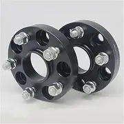 MKVAXR Spacers 2PCS 5x108 Wheel Spacers Hubcentric 63.4 Aluminum 15-35mm Spacer Adapter Car, for Mondeo, for Edge, for Fiesta, Separators Shims Plate Car Wheel Spacer(Black 20mm)
