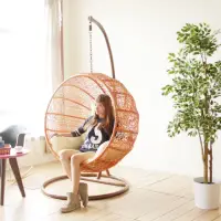 在飛比找momo購物網優惠-【YKSHOUSE】橙果單人休閒吊籃椅