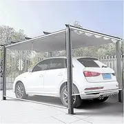 Outdoor Patio Curtains with Zipper Waterproof Thermal Insulated Side Panels Roller Shades for Balcony Terrace Clear 1.5x2m/4.92x6.56ft
