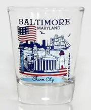Baltimore Maryland Great American Cities Collection Shot Glass Glassware