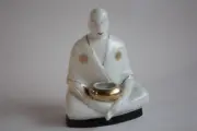 ROBJ Paris Veilleuse Brûle perfume porcelain art deco 1930 (64555)
