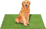 Dog Grass Pee Pads, Artificial Grass Pad for Dogs, Fast Drying Fake Turf Rugs for Dogs Potty Training Indoor Outdoor, 39 x 47in (L)
