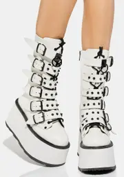 [Demonia] Pure Prizm Heist Buckle Boots