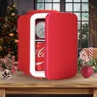 Portable Mini Fridge, 4 Liter 6 Can Cooler and Warmer Compact Refrigerators 100%