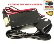 BULK BUY - 5 x 24v 2AMP CHARGER - MOBILITY SCOOTER, POWERCHAIR BATTERIES