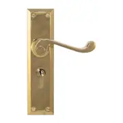 Superior Brass Classic Door Lever Single Step Entrance Set