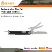 Gerber Armbar Slim Cut Frame Lock Multitool Bottle Opener Scissor Onyx 31-003839