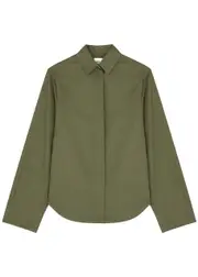 Aexae Cotton-poplin Shirt - Green - S (UK8-10 / S) S (UK8-10 / S)
