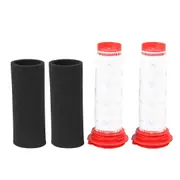 Stick Filter+Foam Insert Compatible Bosch Athlet Cordless Vacuum (2 of Each)