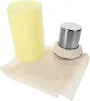 Zerodeko 1Set Pancake Oil Brush with Replaceable Fabric Heads Kitchen Oil Mop for Barbecue and Cooking Includes Inner Core Tray and Accessories for Easy Application