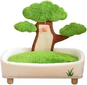 AIMALL 20.08"x16.14"x23.62" Cat Bed with Scratching Board, Four Seasons Universal Cat Tree, Wear-Resistant, Removable, and Washable Pet Bed for Cats