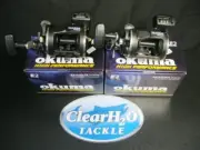 2PK OKUMA MAGDA PRO MA-20DLX LEFT HANDED LINECOUNTER LEVELWIND TROLLING REELS