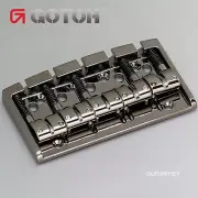 NEW Gotoh 404BO-5 5-String Bass Bridge MULTI TONAL Brass Saddles - COSMO BLACK